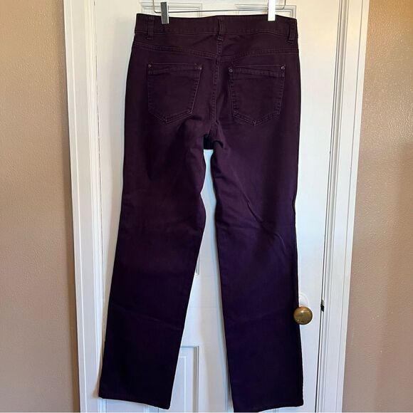 Christopher & Banks Plum signature slimming Strech fit pants 8 - Picture 4 of 8